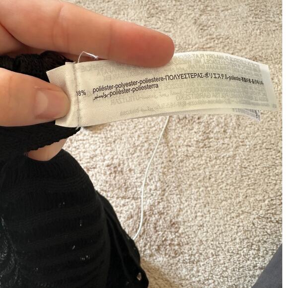 Zara black see-through tank top, size S - Picture 10 of 11